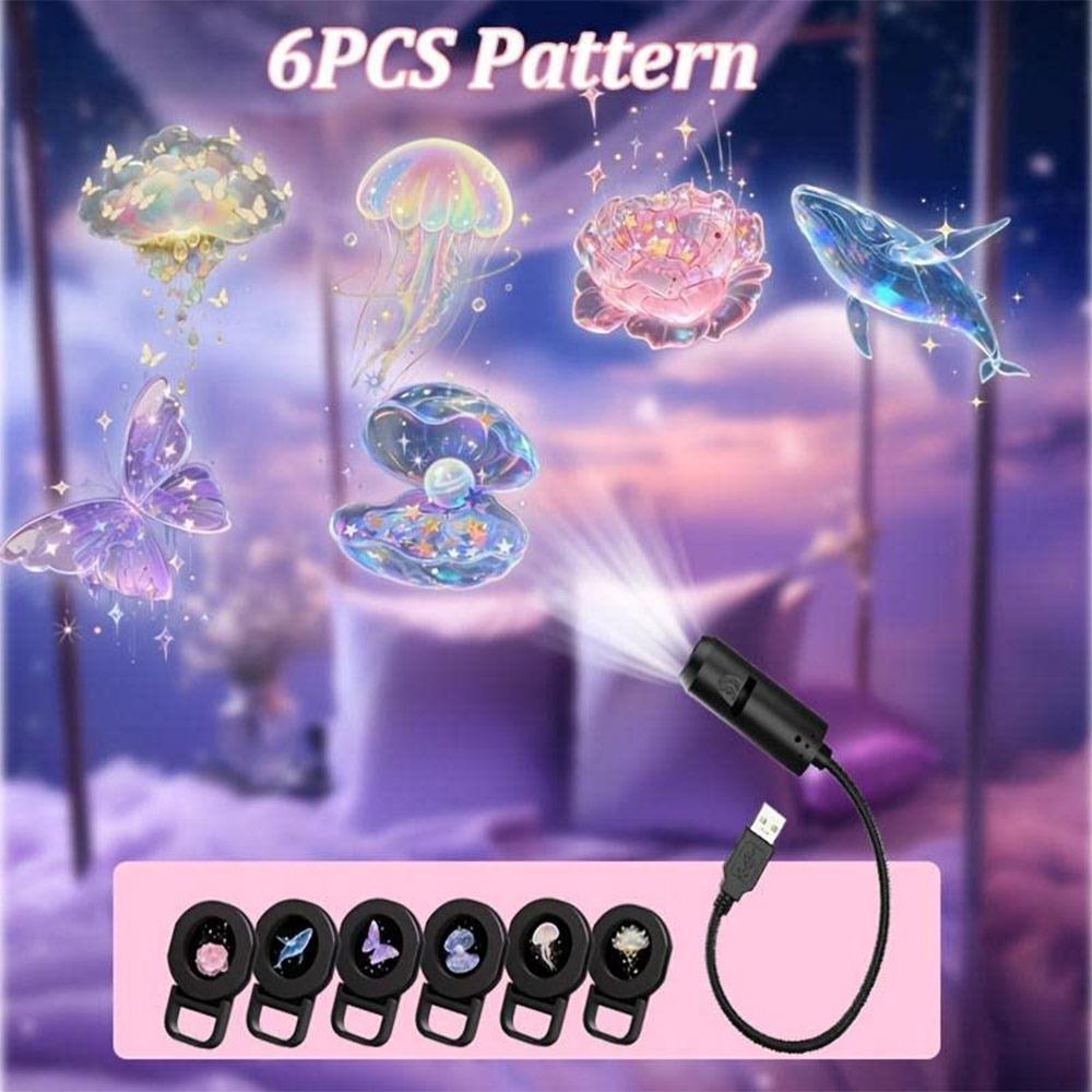 Marine Animals Mushroom Projection Light Starry Sky Projector Lamp Bedroom Atmosphere