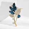 Senior Brooches Flower Leaf Brooch Pins for Women Suit Pendant  Fashion Brooches Jewelry