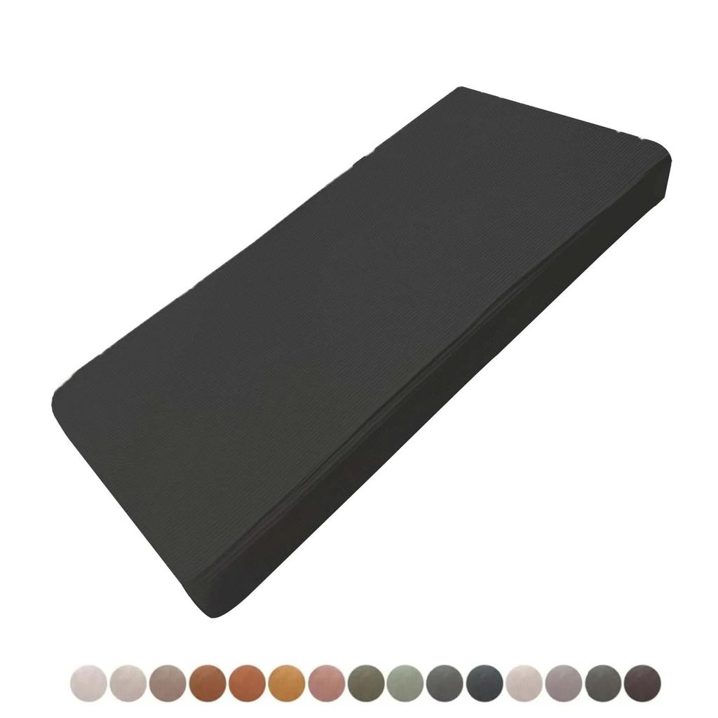 Custom Corduroy Bench Cushion Bay Window Pad Long Mattress Sofa Chair Seat Pillow Decorative Indoor Outdoor Garden Patio Seating