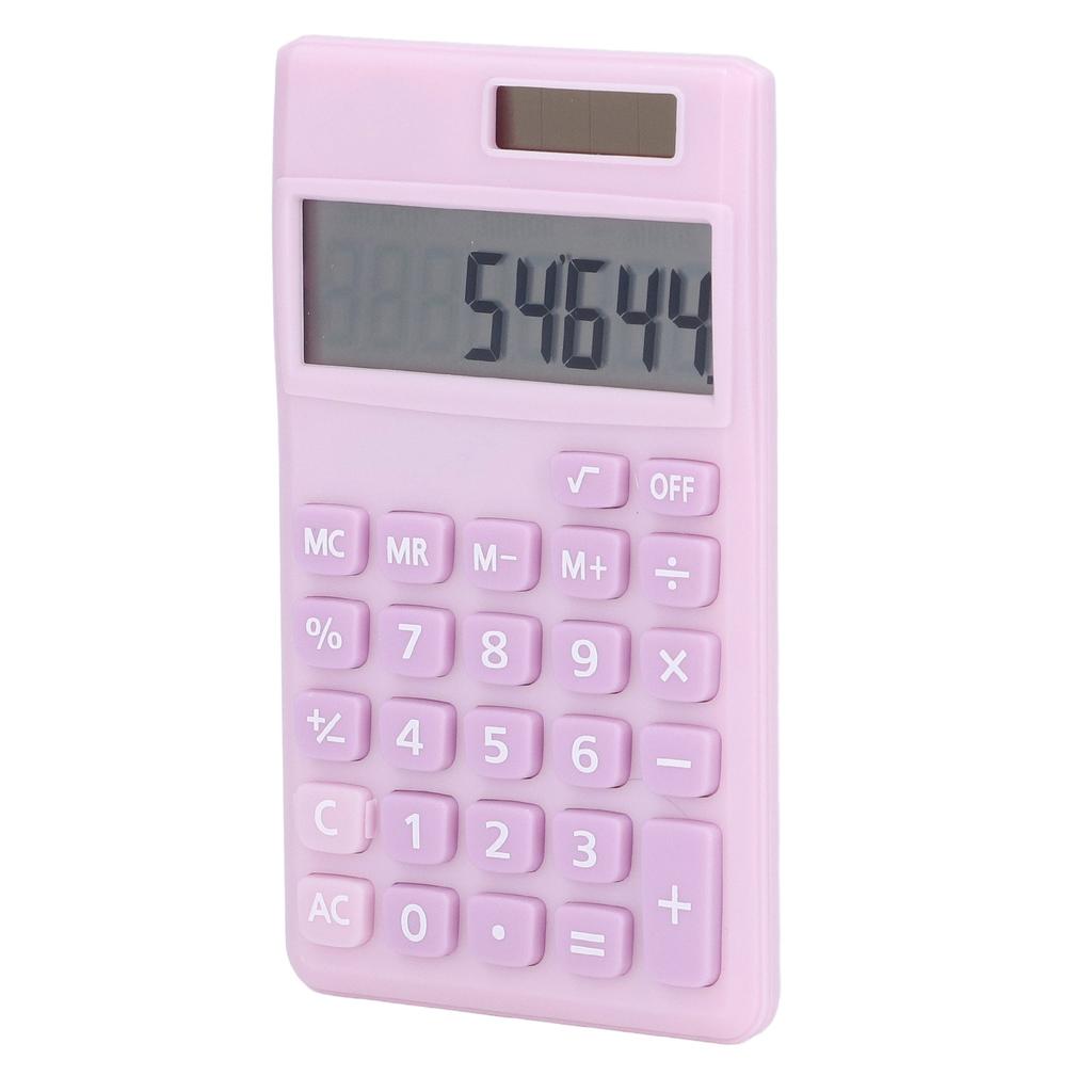 Калькуляторы 8-разрядный карманный калькулятор на солнечной батарее с двойным питанием и большим ЖК-дисплеем