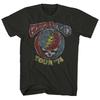 2025 Хлопковая футболка Grateful Dead Warlocks Индийский череп Рок Панк Классическая Унисекс Мужская Женская Летняя с коротким рукавом и круглым вырезом