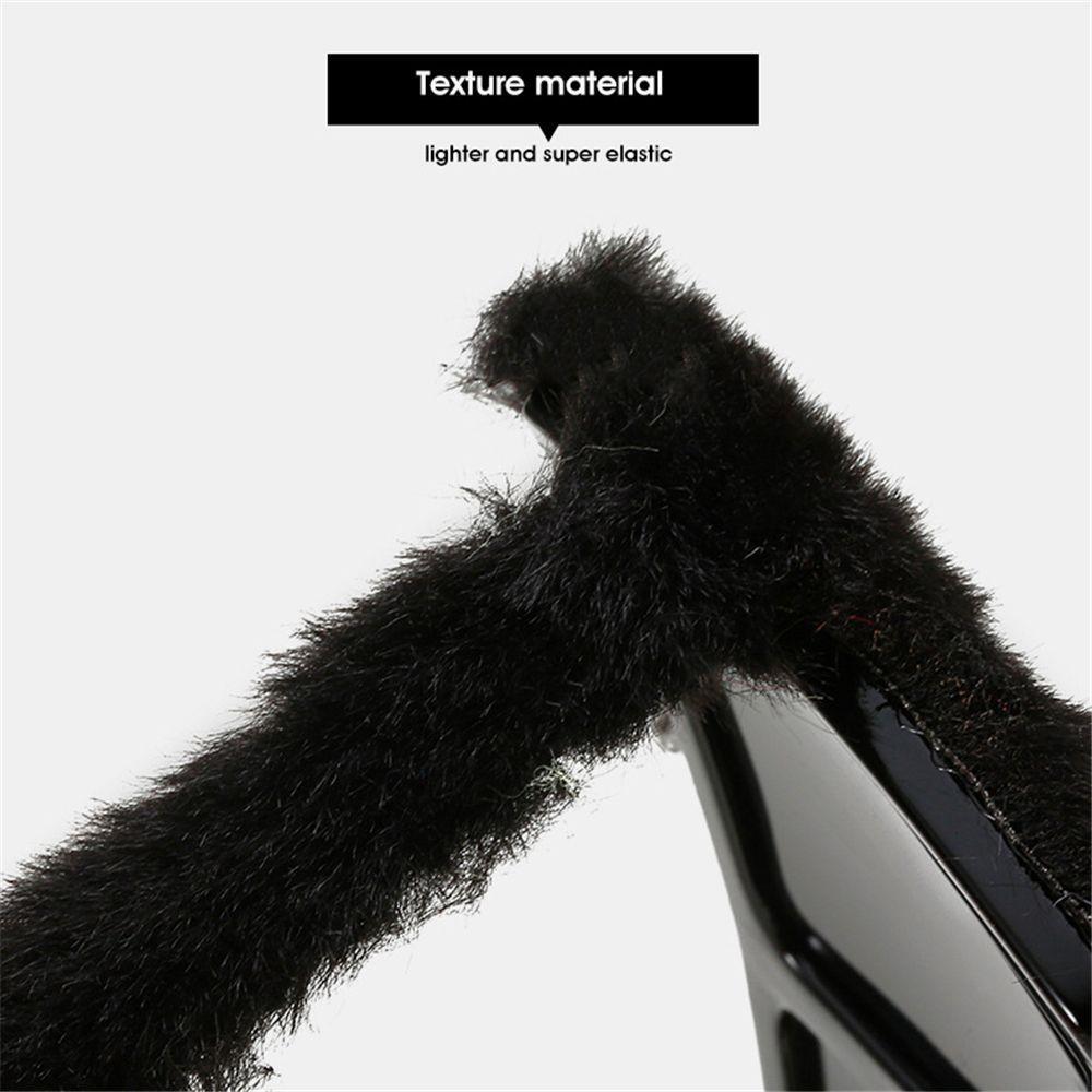 UV400 Square Frame Ladies Shades Plush Sunglasses Ladies Sexy Shades Punk Sun Glasses Soft Fur