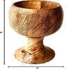 Wooden Goblet Handmade Chalice Wine Drinking Cup,15.24 Cm X 5oz, Perfect for Wedding, Christmas, Eucharist  Kiddush 1Pc