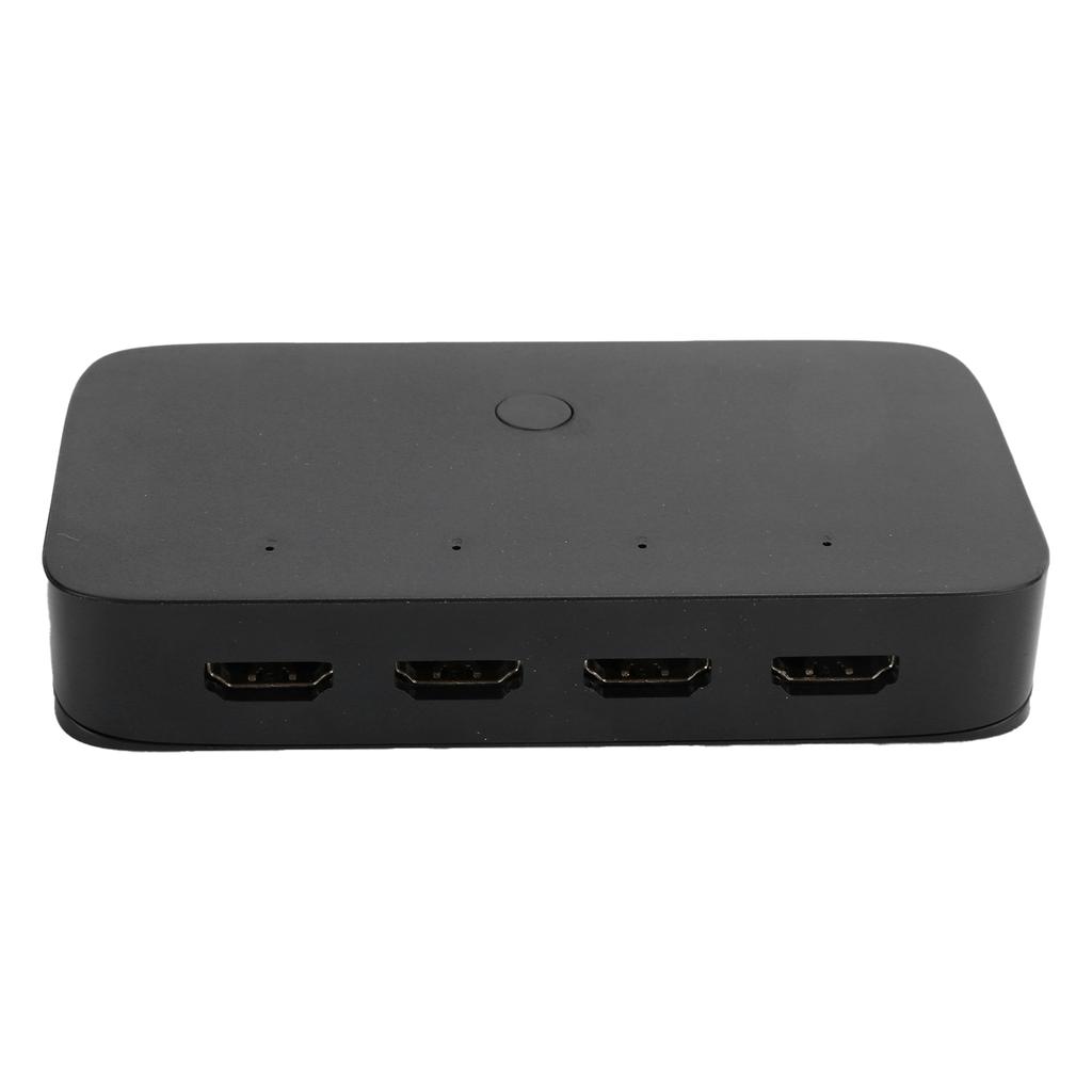 4-портовый коммутатор, черный HD-видео, электронный адаптер HDMI KVM 3840 x 2160 при 30 Гц 10 Гбит/с