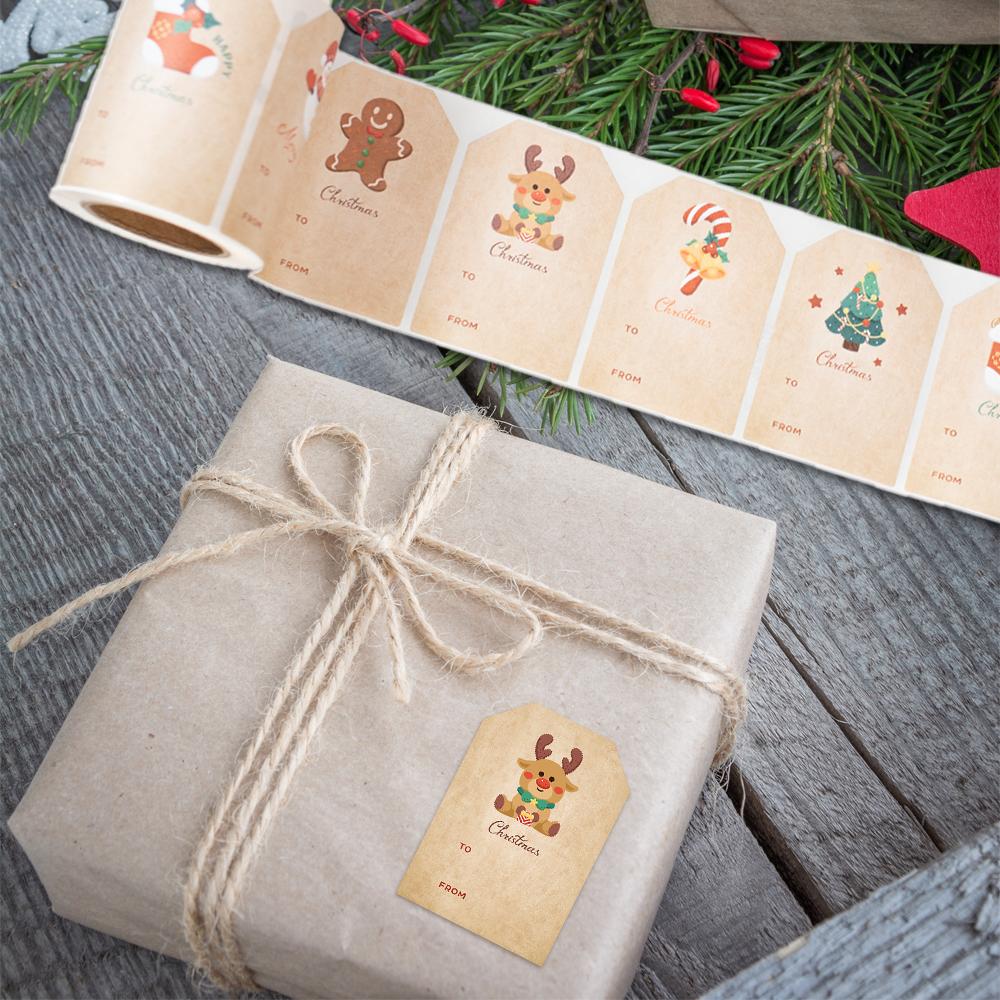 Roll/210pcs Vintage Birthday Stickers 2x3in Happy Birthday Stickers, Gift Wrap Labels, Christmas Labels, Sticker Labels