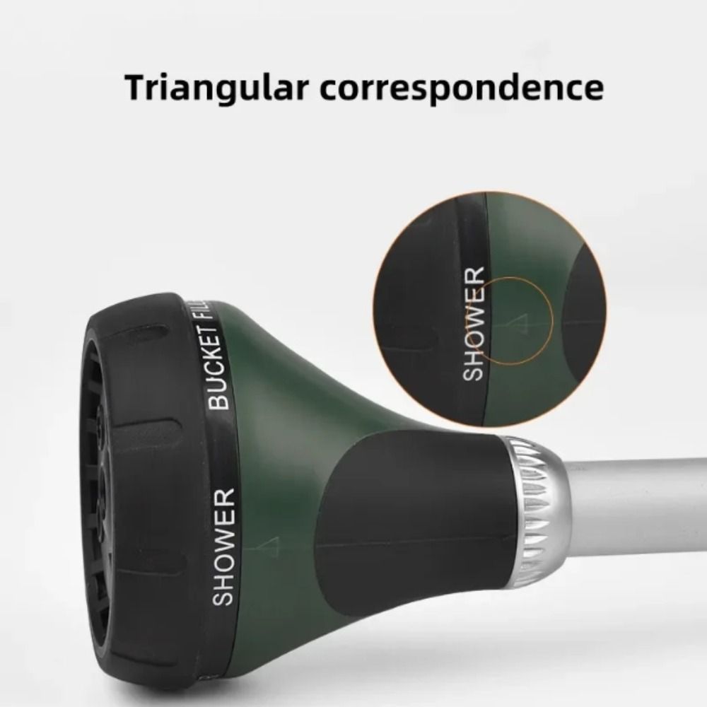 Садовый шланг с длинной ручкой, распылитель-лейка, удобная рукоятка, 5 режимов распыления, опрыскиватель для полива, эргономичный дизайн, прорезиненная рукоятка