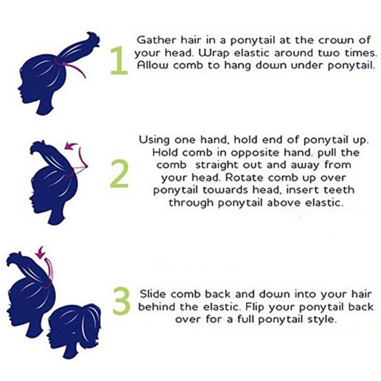 Вставка Заколка для волос Легкое крепление Волнистый стиль 2 цвета Вставка Гребень для волос для женщин