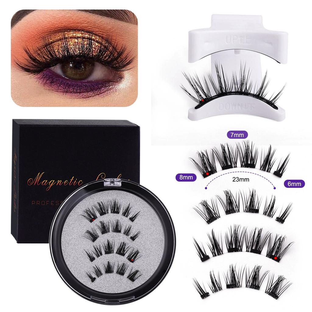 Magnetic Eyelashes, Reusable Natural False Eyelashes, Natural Extension Tape, Magnetic Thick Eyelashes.