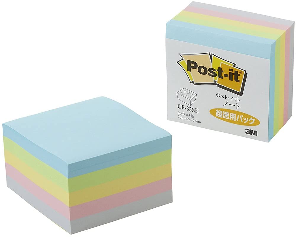 Блокнот Notes Super Value Cube Pastel Color 75 x 75 мм 450 листов Post-It CP-33SE