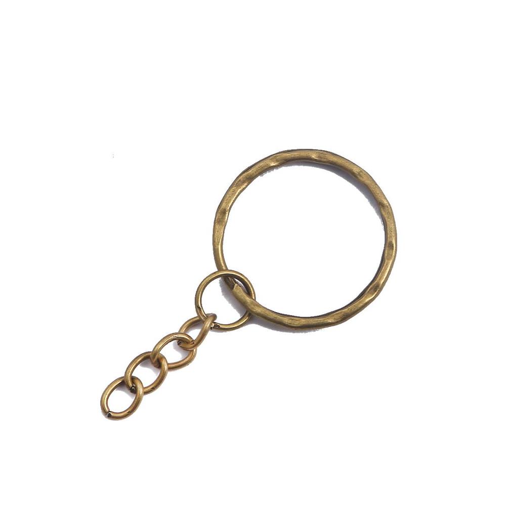 10шт брелок для ключей длинные круглые разделенные брелоки брелок для изготовления ювелирных изделий