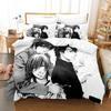 Комплект постельного белья Brother X Brother Односпальный Полуторный Двуспальный Кингсайз Комплект для кровати Взрослый Детский Спальня Комплекты пододеяльников 3D Аниме Комплект простыней