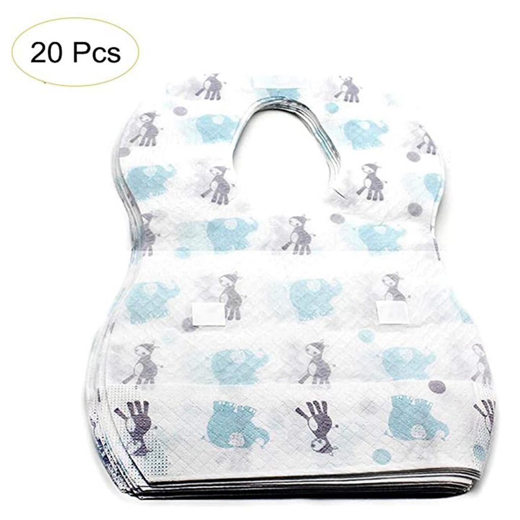(проектор)20 шт. детские одноразовые нагрудники из нетканого материала, водонепроницаемые и грязные нагрудники