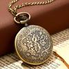 Roman Numerals Quartz Pocket Watch Men Women Hollow Vintage Watch with Chain Men Gifts