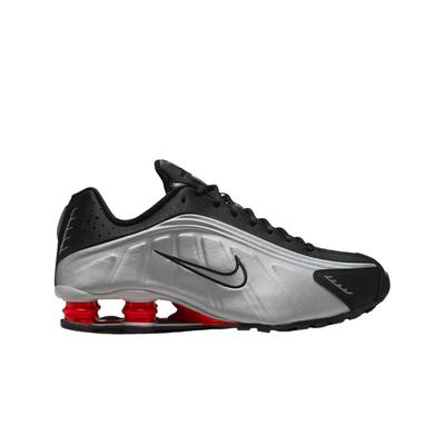 Shox R4 Черный и Металлический Серебристый