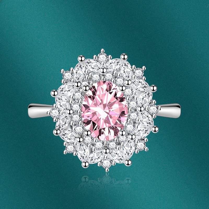 BELLA BOX Opening Resizable Rings For Women Zircon Engagement Party Fine Jewelry Gift