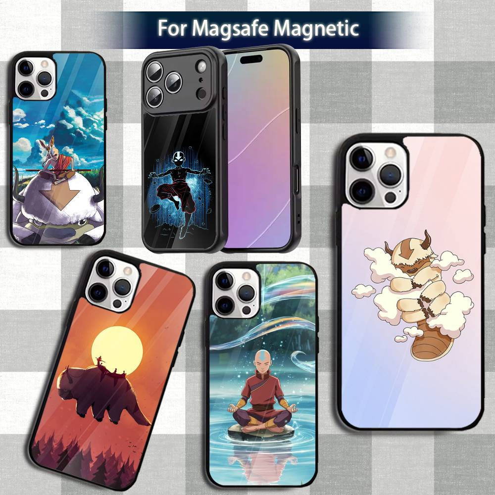 Чехол для телефона A-Avatar A-Appa AangS для iPhone 13,12,15,17,11,16,14,Pro,Max,Plus,Mini,Magsafe, Магнитный чехол для беспроводной зарядки