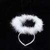 Lurrose 3pcs Angel Headbands White Halo Headbands Halloween Angel Costume Halo Hair Band Hair Hoops for Halloween Christmas Carnival Costume