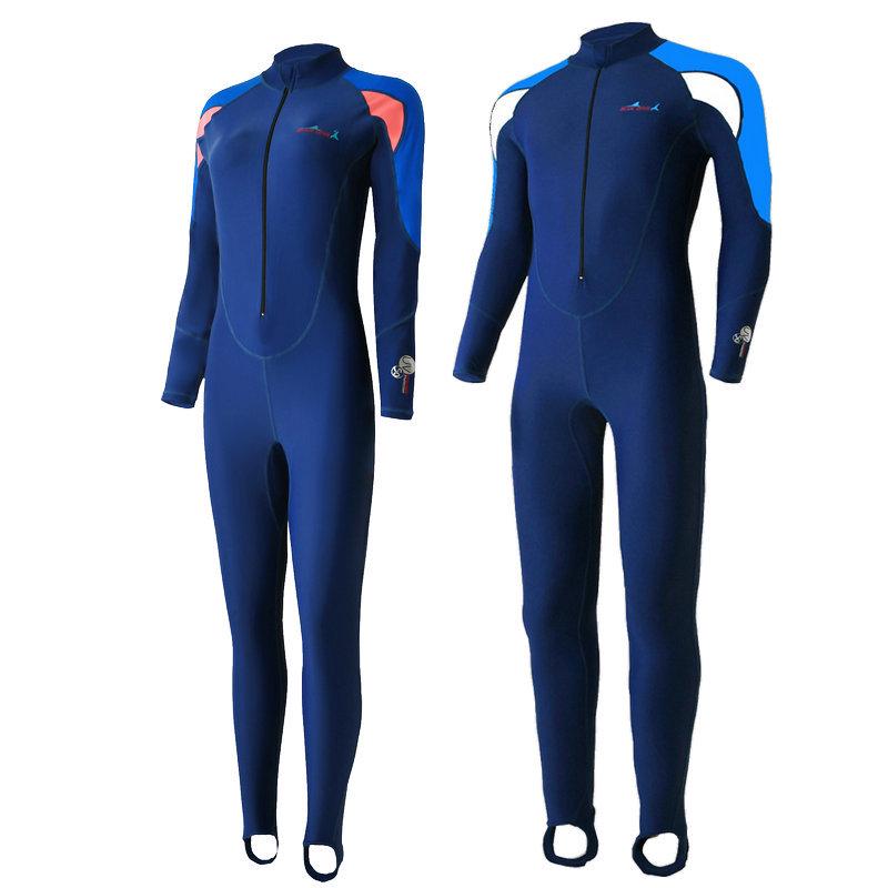 Unisex Adult Full Body Long Sleeve Swimsuit: Quick-Dry, Breathable, Sun-Protective for Surfing, Snorkeling, and Diving.