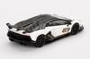 MINI GT 1/64 Scale Lamborghini Aventador SVJ 63 Bianco Asopo (White) (Left-Hand Drive) Finished Model MGT00842-L