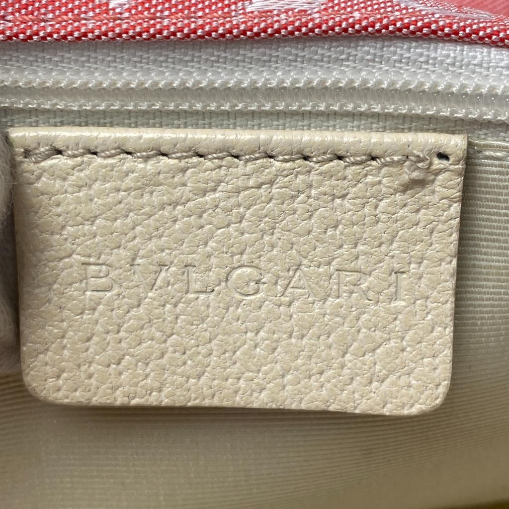 Used BVLGARIHandbag Pink/Ivory canvas/leather Women