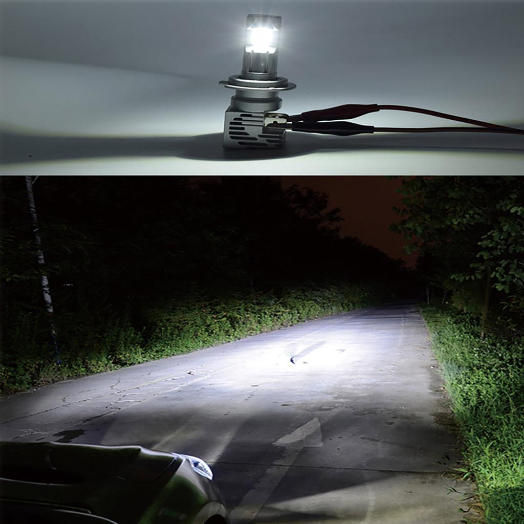 Светодиодные фары H4 с небольшой линзой, фары Fisheye, линзы, интегрированные для дальнего и ближнего света, с точечным светом Tangent