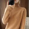 Kundalik Kuz Qish Ayollar Sviterlari Bo'yinli Uzun Qisma Qalin Issiq Pulloverlar Moda Koreya Trikotaji Asosiy Jumperlar