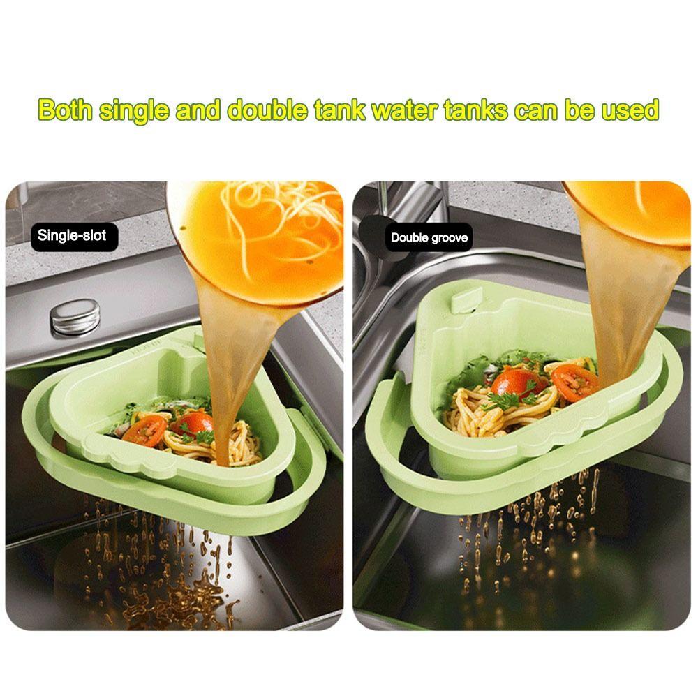 Cartoon Kitchen Drainage Basket Portable Vegetable Washer Creative Drainer