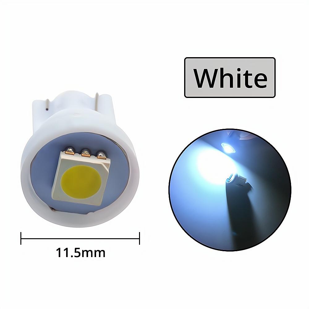 10 шт. в партии T10 W5W 5050 1Smd автомобильный светодиодный белый синий красный желтый зеленый лампочка 194 168 192 купольные фонари клиновые автоматические габаритные фонари постоянного тока 12 В