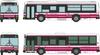 The Bus Collection Bus Collection Odakyu Bus Goodbye Machida Office Set of 2 Diorama Supplies 317258