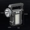 Solar Powered LED Flashlight with USB Charging Multifunctional Portable Waterproof  Light for Camping Hiking Emergency