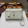 2024 Новый Extract Premium Genuine Leather Palmprint Lunch Box Сумка через плечо Большая вместимость Box Кожаная сумка
