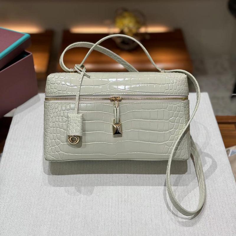 2024 Новый Extract Premium Genuine Leather Palmprint Lunch Box Сумка через плечо Большая вместимость Box Кожаная сумка