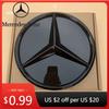 Горячая автомобильная наклейка для Mercedes Benz A-Class W176 2016-2018 A180 A200 A250 Серебристый и Черный Стиль с 3D-эффектом Звезда Эмблема Передней Решетки