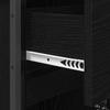 Bathroom Cabinet with Door Black Oak Effect 40 x 30 x 100 cm