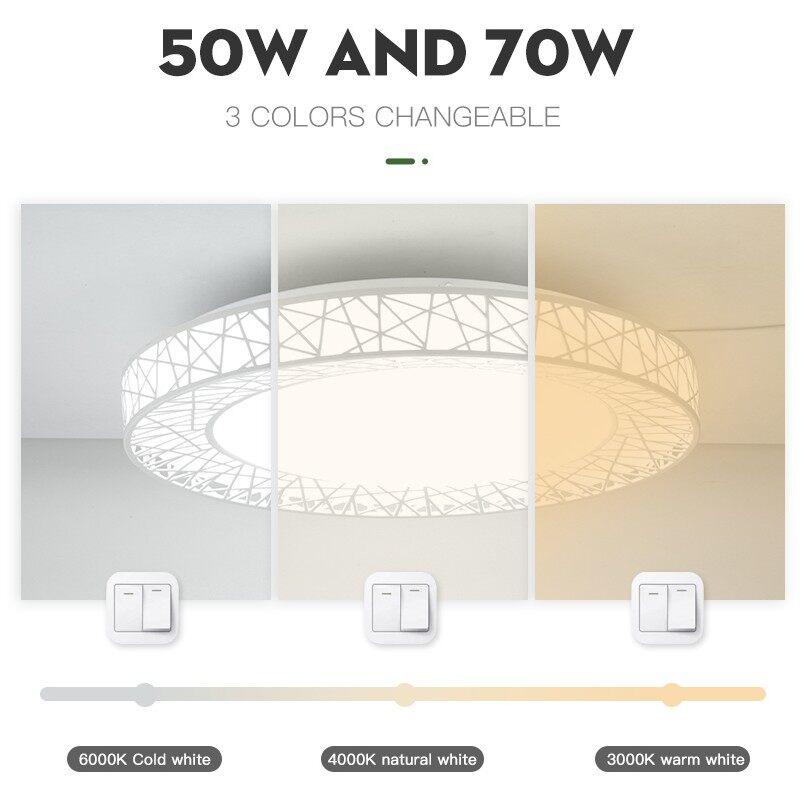 Canmeijia New Bird Nest LED Ceiling Lamp 26cm 16W/30W/50W/70W Super Bright Ceiling Lights Surface Mounted for Living Room Bedroom