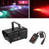 Дым-машина 500 Вт со светодиодной подсветкой RGB, сценический эффект, беспроводной пульт ДУ