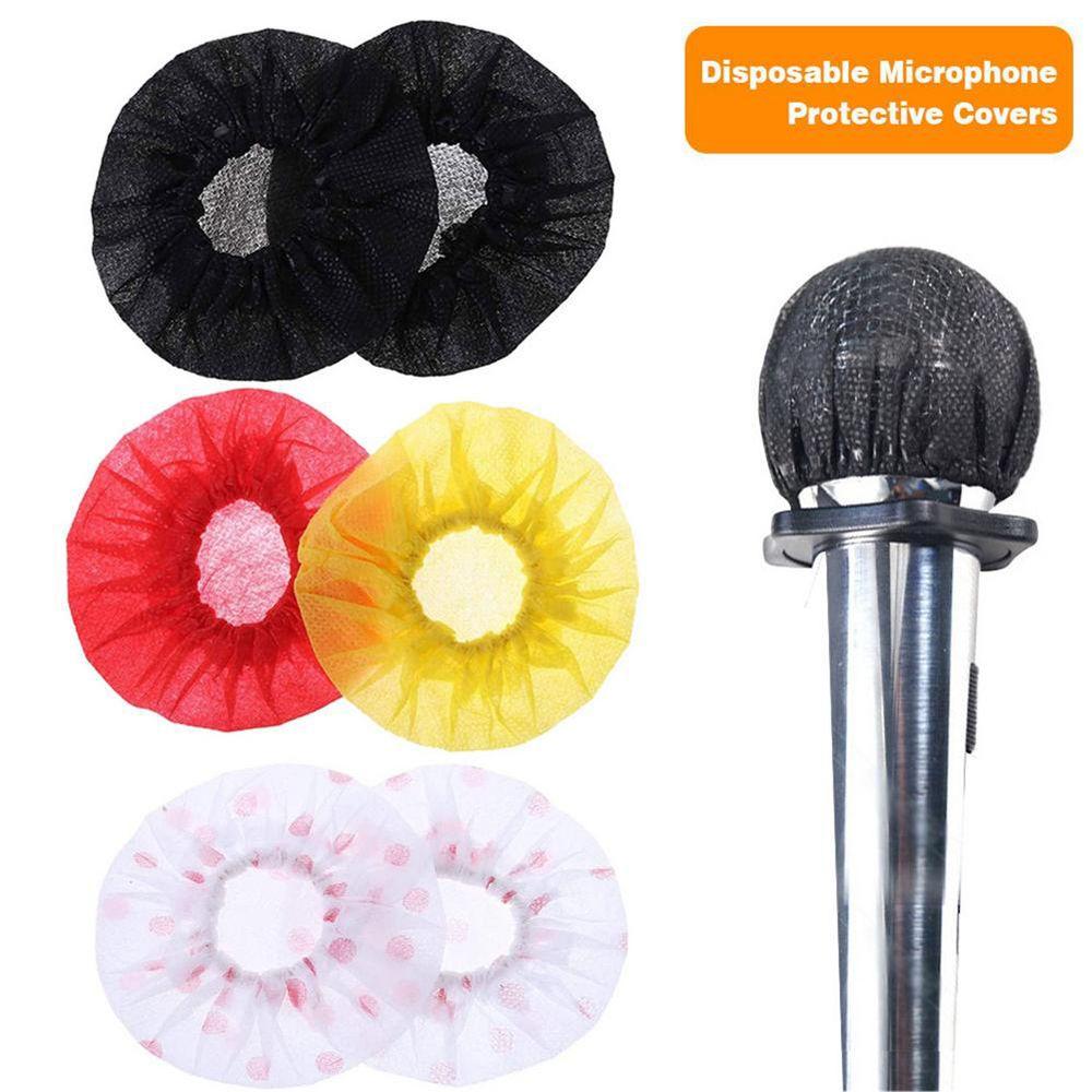 Microphone Removal Non-woven Mic Cover Mat Antibacterial Cover Microphone Cover Mic Cap Pad