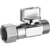 Straight Quarter Turn WC Tap Chrome Plated Brass Male Female Rotating Nut 12x17 (3/8) NOYON &; THIEBAULT