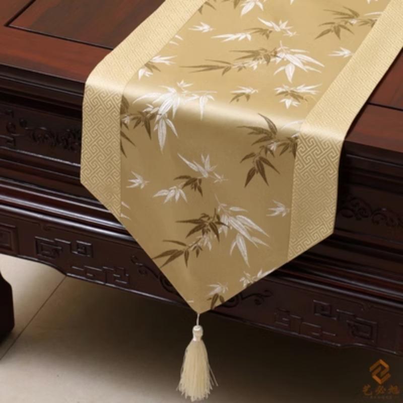 Новый китайский стиль тканый парчовый настольный флаг, современная мода, простой настольный флаг, сельский обеденный стол, чайный стол, скатерть