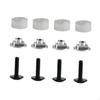 4Pcs M4 Ice Hockey Visor Hardware Kit Accessories with Spacers Easy To Install Maintenance Nuts
