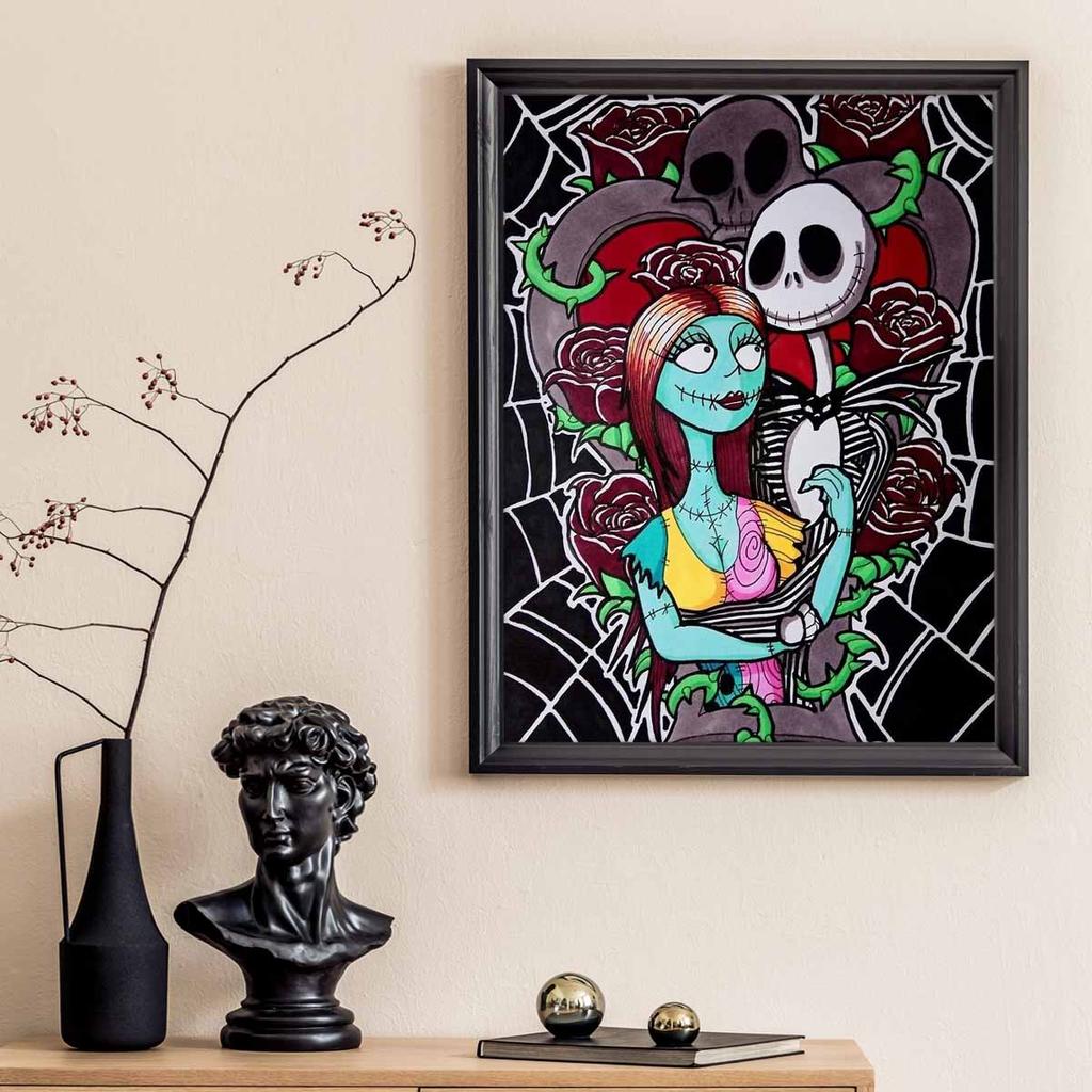 Алмазная мозаика Красочная алмазная живопись Джек и его партнер Полная круглая вышивка Мультяшные креативные хобби Настенный декор