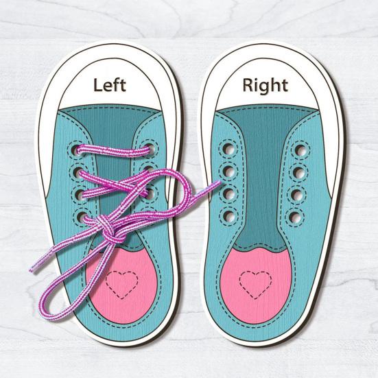 Доска для практики завязывания шнурков Деревянные плоские кроссовки Дошкольное развивающее устройство для шнуровки обуви для детей Раннее развитие Шнуровка обуви