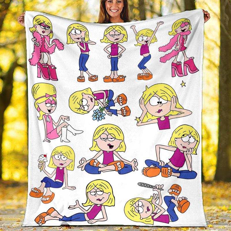 Lizzie McGuire Theme Printed Blanket - Perfect for Couch, Bed, Travel & Outdoor Use | Machine Washable, Cozy & Durable.