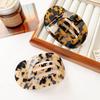 Headwear Acetic Acid Hair Clip Elliptic Shape Acetate Barrettes Fashion Leopard Hair Claw Daily