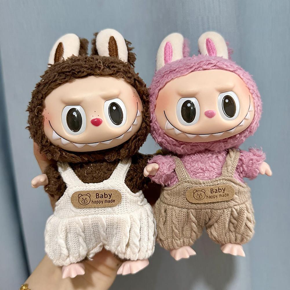 Для 17 см Кукольная одежда Лабубу Модная одежда Толстовки Кукольная одежда Цветовые толстовки Кукольные аксессуары Милые украшения Маленькая одежда