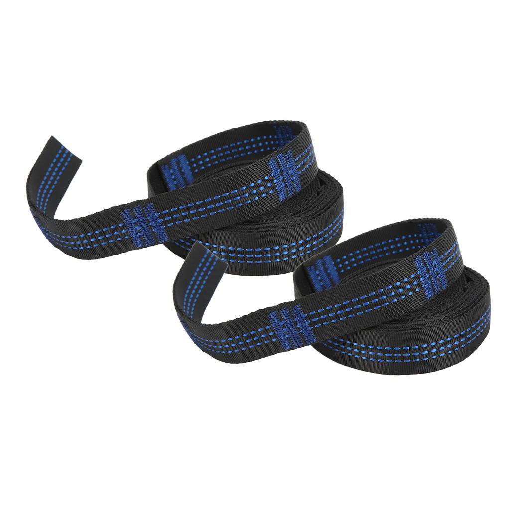 2 упаковки ремней для гамака, походные подвесные веревки, высокая несущая способность с 2 стальными карабинами