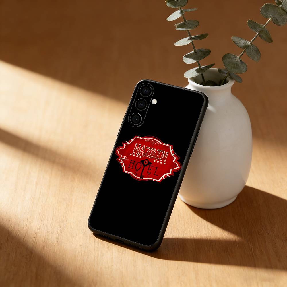 Чехол для телефона H-Hazbin Hotel для Samsung Galaxy A91,80,73,72 ,71,53,52,32 ,31,22,21s,20, Мягкий Черный Чехол