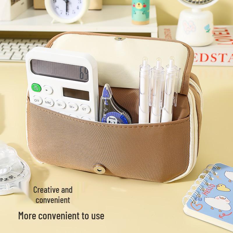 Пенал-органайзер большой вместимости с девятью отделениями 'Панда' для девочек-подростков - издание 2024 года