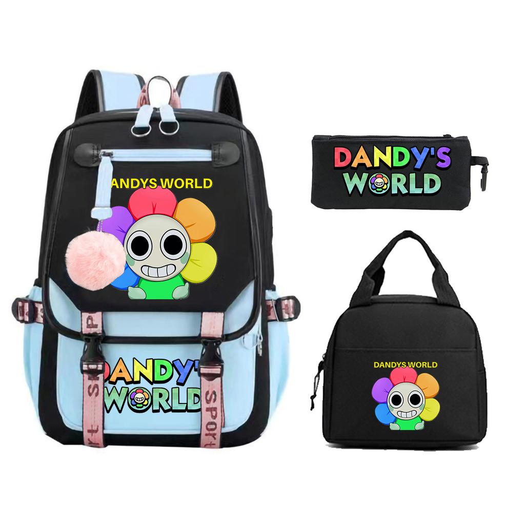 Модный рюкзак с принтом Dandy's world, трансграничный тренд, универсальная студенческая сумка для кампуса для мужчин и женщин