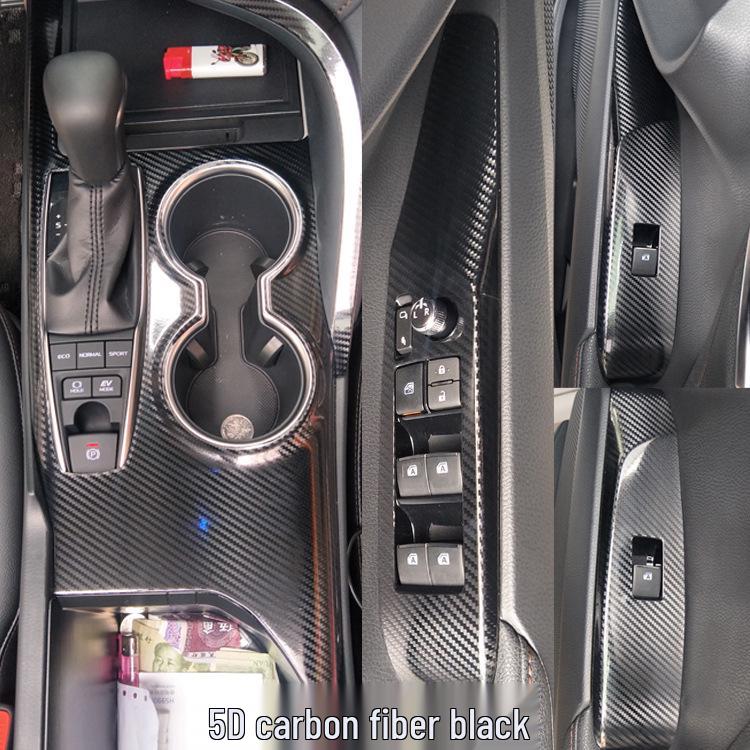 Eighth Gen Camry 18-21 Carbon Fiber Interior Gear Panel Sticker